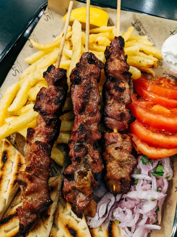 souvlaki szaszłyki mięsne na karnawał