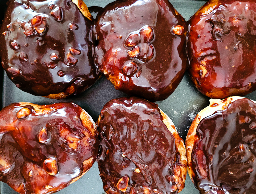 przepis na pączki bez tłuszczu domowe paczki z air fryer najlepsze paczki z budyniem czekolada orzechami